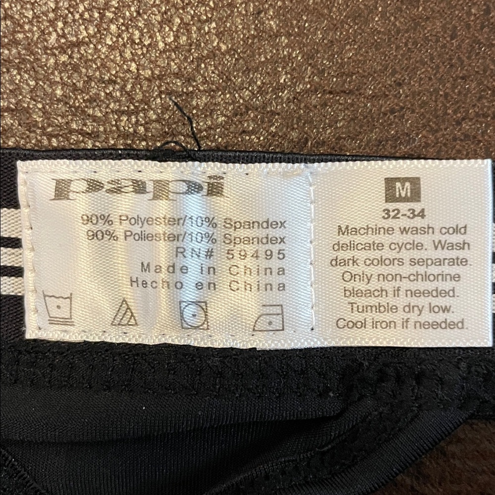 Vintage Papi Black Thong - Picture 3 of 3